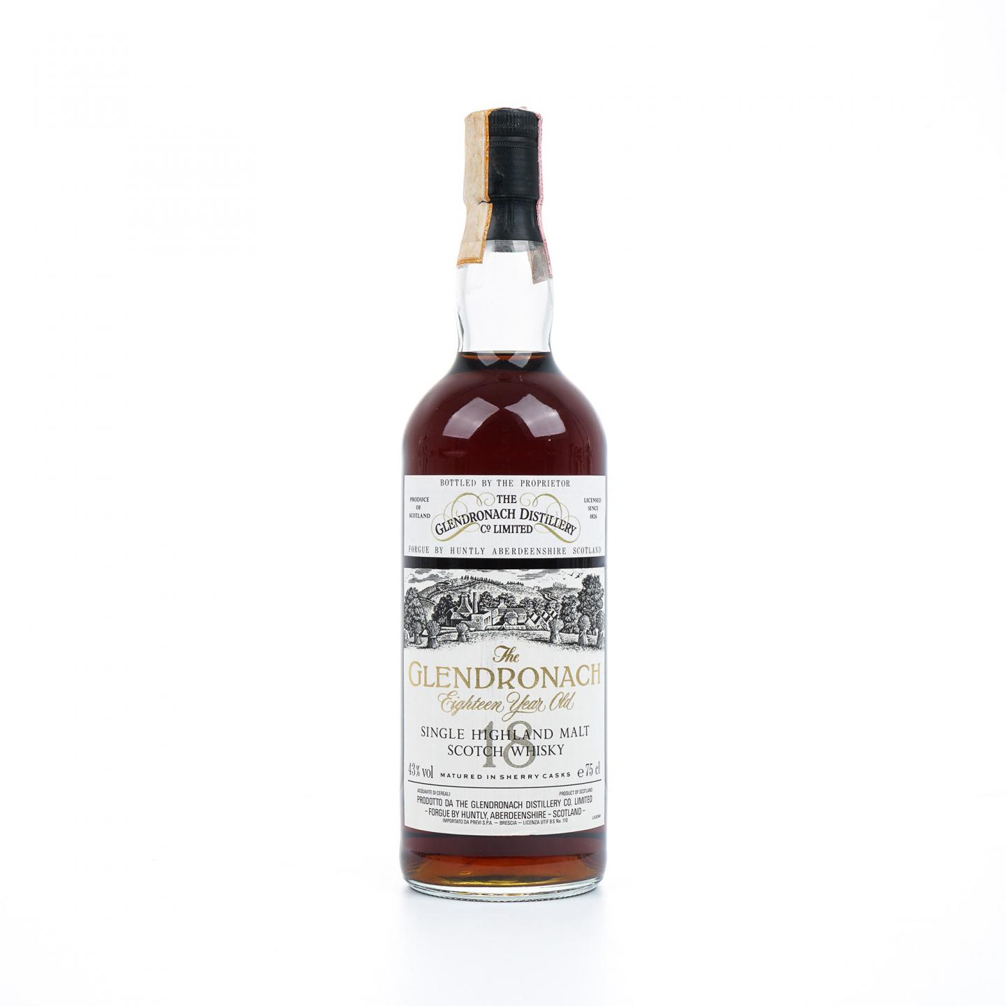 Glendronach 格兰多纳 18年 1973 雪莉桶 750ml