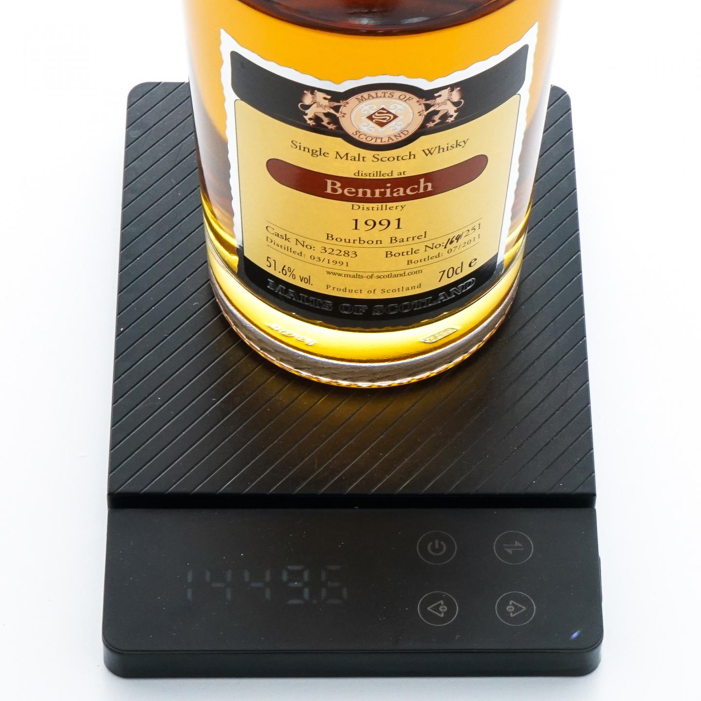 BenRiach 本利亚克 1991-2011 MoS