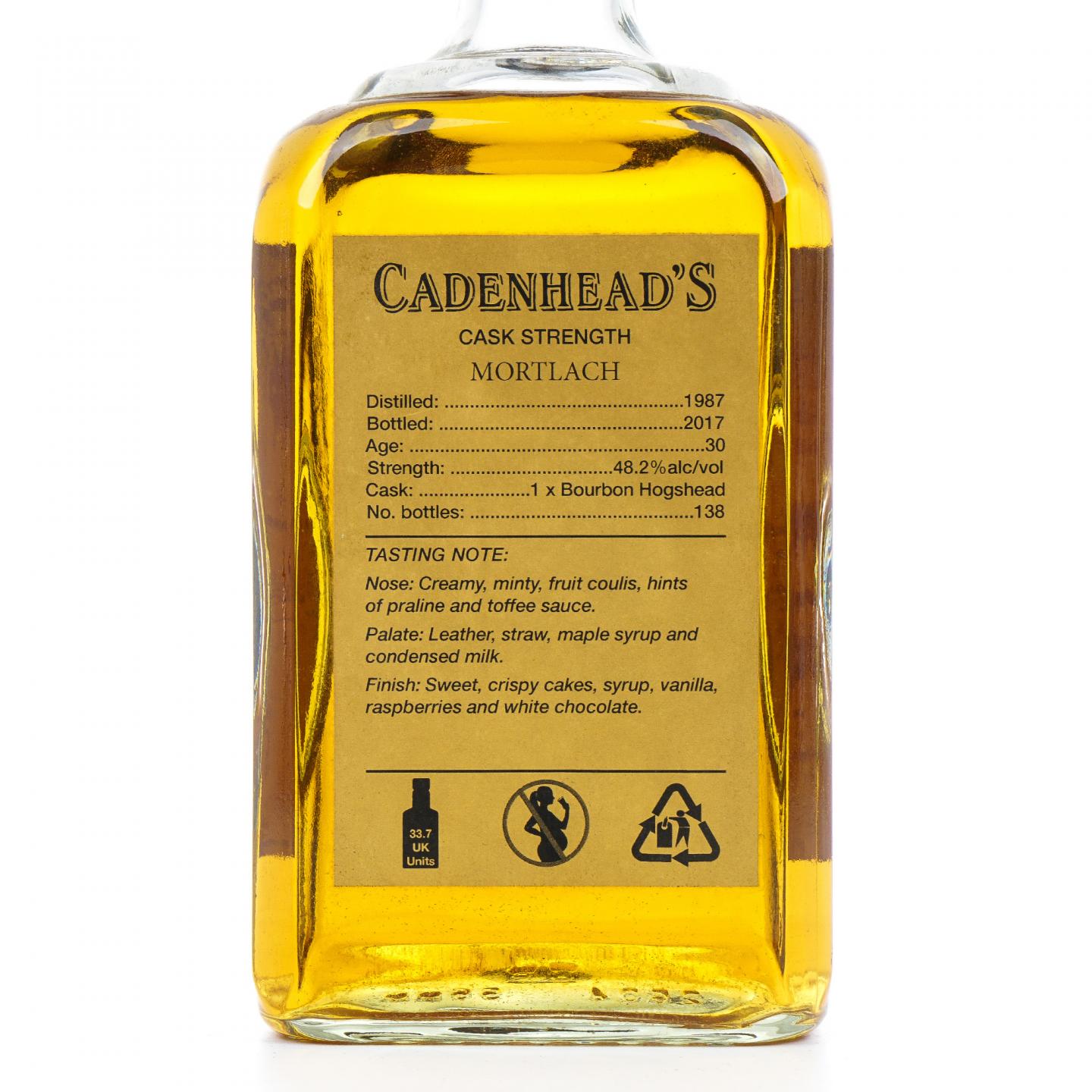 Mortlach 慕赫 30年 1987-2017 CA 桶强