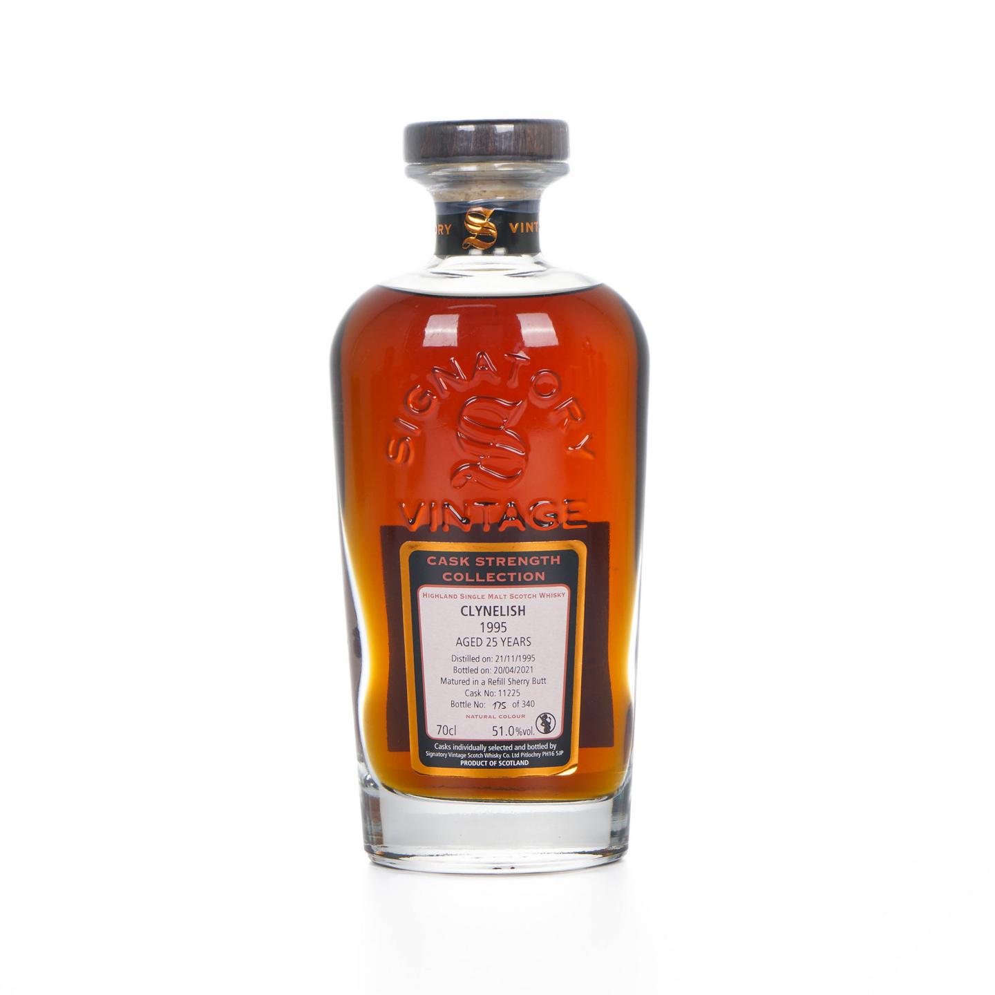 Clynelish 克里尼利基 25年 1995-2021 SV 雪莉桶#11225 桶强