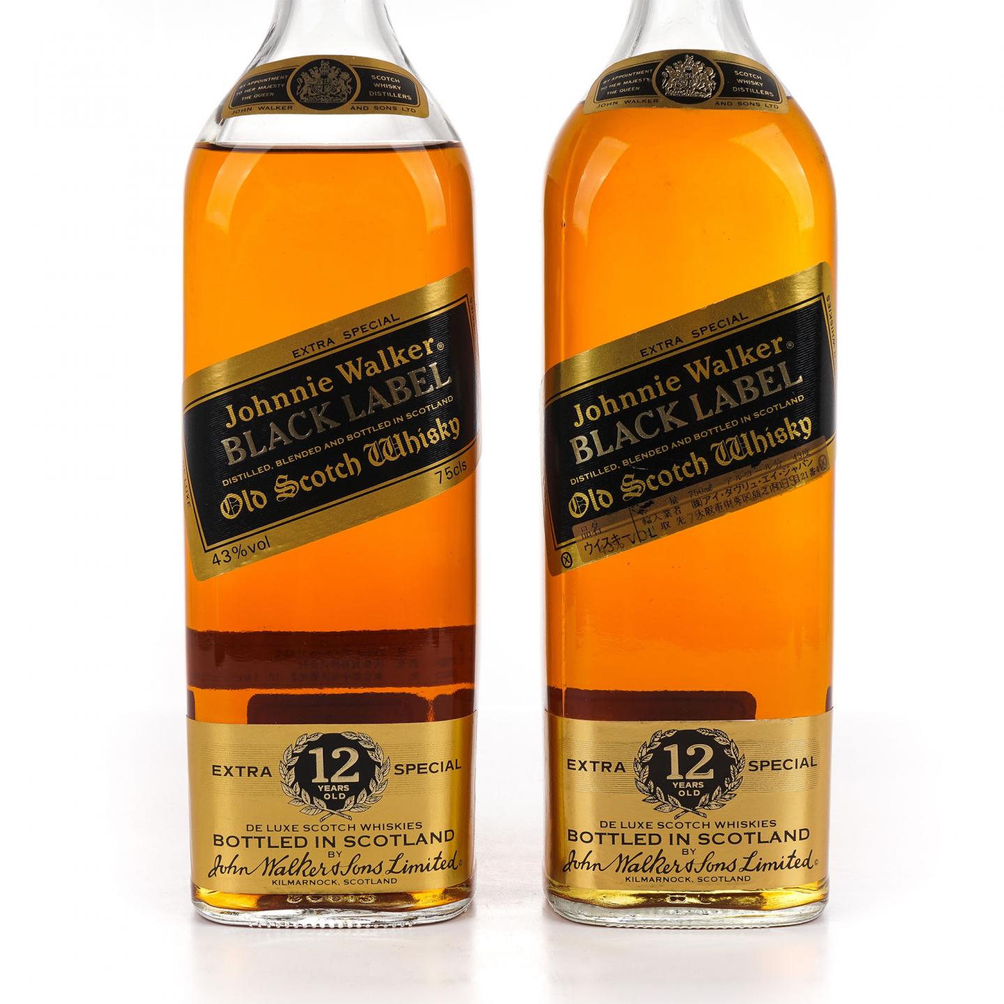 Johnnie Walker 尊尼获加 12年 黑标 旧版 2瓶组*750ml