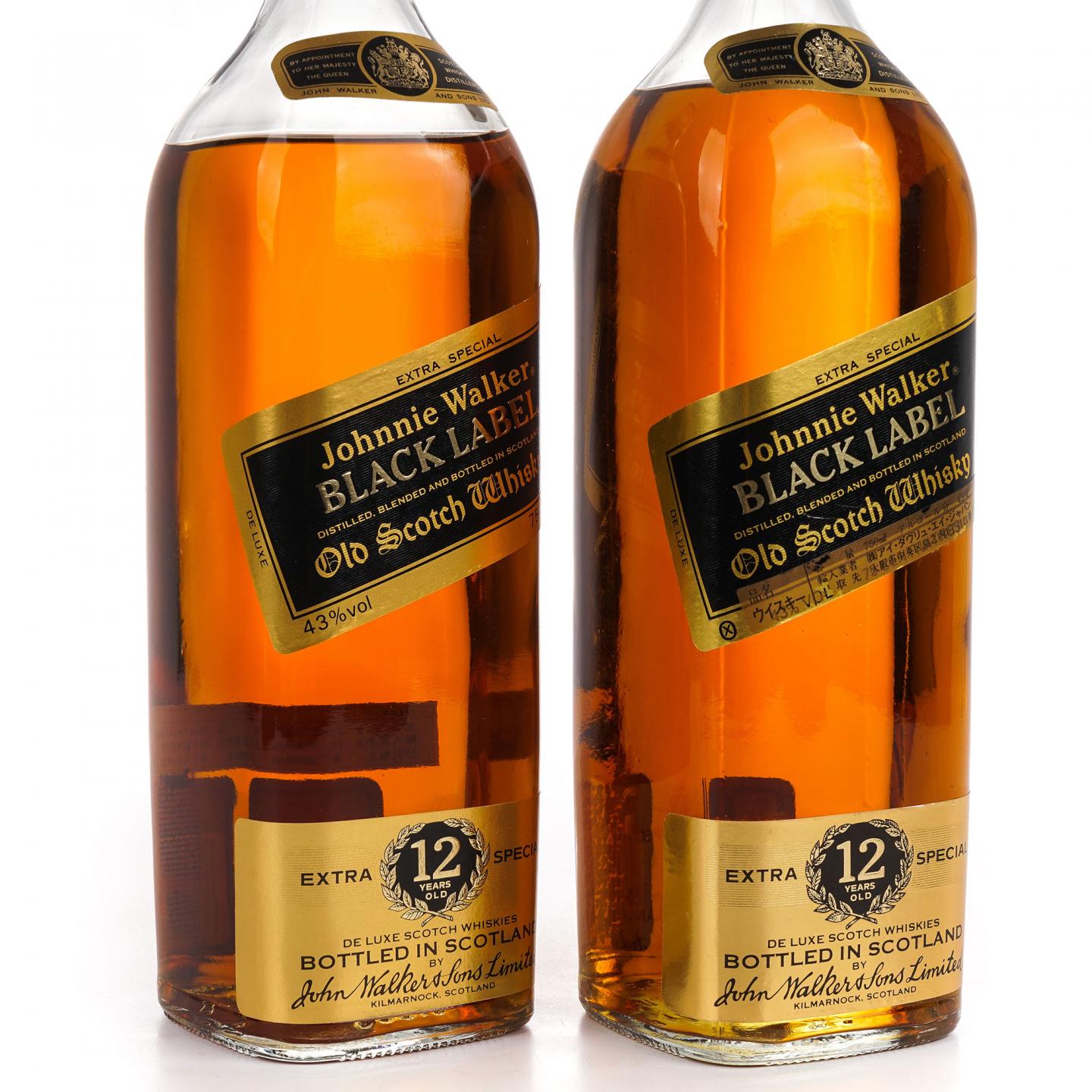 Johnnie Walker 尊尼获加 12年 黑标 旧版 2瓶组*750ml