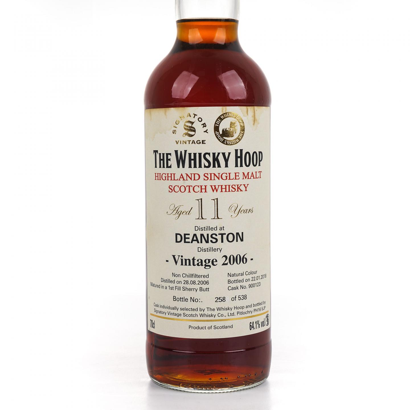 Deanston 丁斯顿 11年 2006-2018 雪莉桶 The Whisky Hoop SV