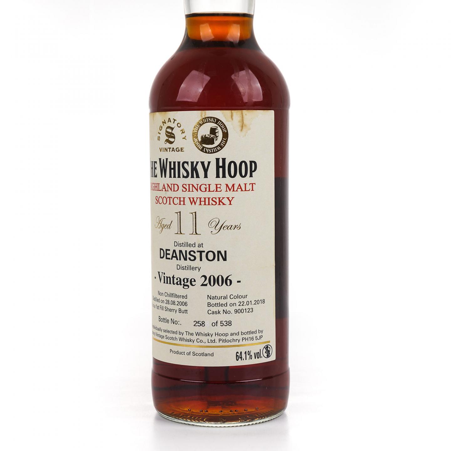 Deanston 丁斯顿 11年 2006-2018 雪莉桶 The Whisky Hoop SV