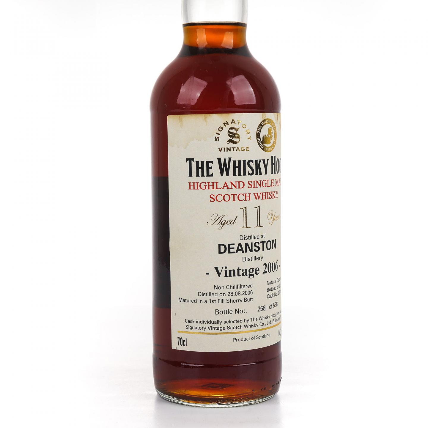 Deanston 丁斯顿 11年 2006-2018 雪莉桶 The Whisky Hoop SV