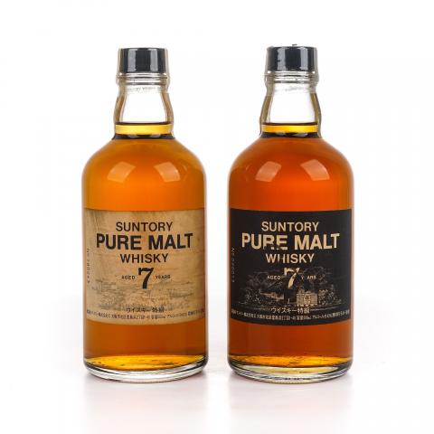 三得利 7年 Pure Malt 黑白标 2支组*500ml