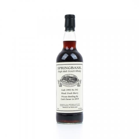 Springbank 云顶 1993-2018 雪莉私人桶#342