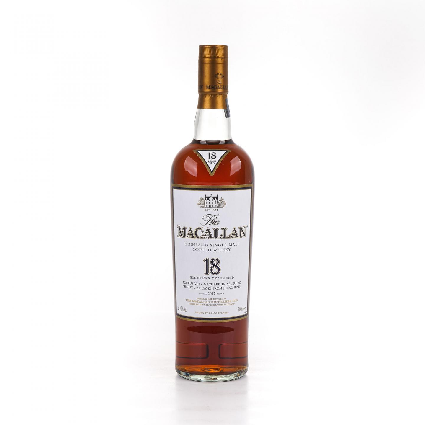 Macallan 麦卡伦 18年 2017 雪莉桶 700ml
