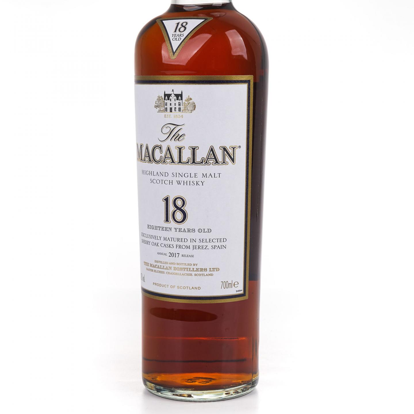 Macallan 麦卡伦 18年 2017 雪莉桶 700ml