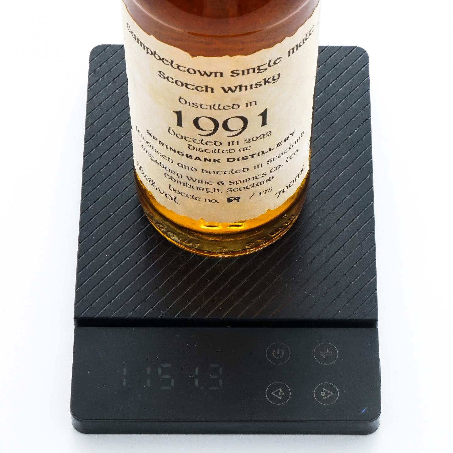 Springbank 云顶 30年 1991-2022 Kingsbury