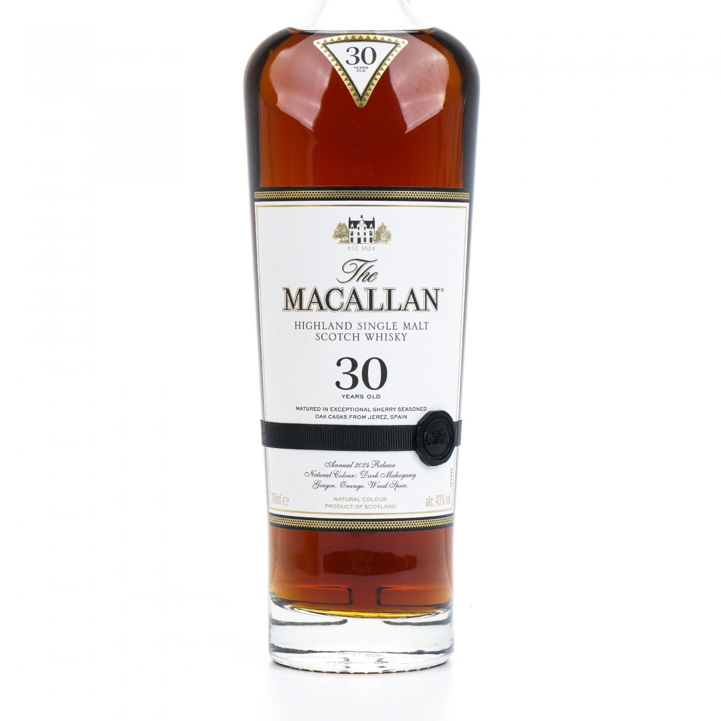 【附X光图】Macallan 麦卡伦 30年 2024 雪莉桶 黑腰带
