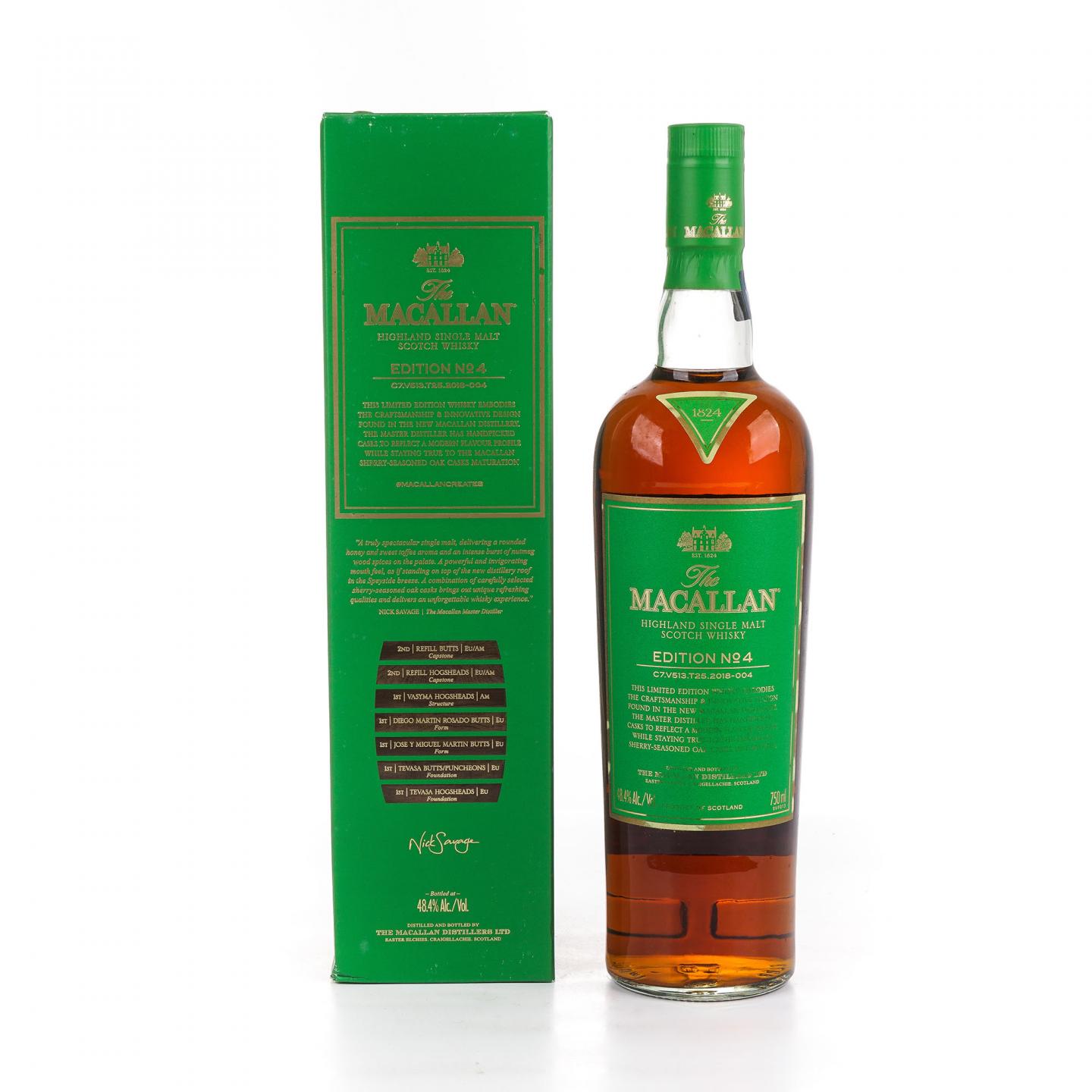 Macallan 麦卡伦 Edition No.4 绿标 750ml