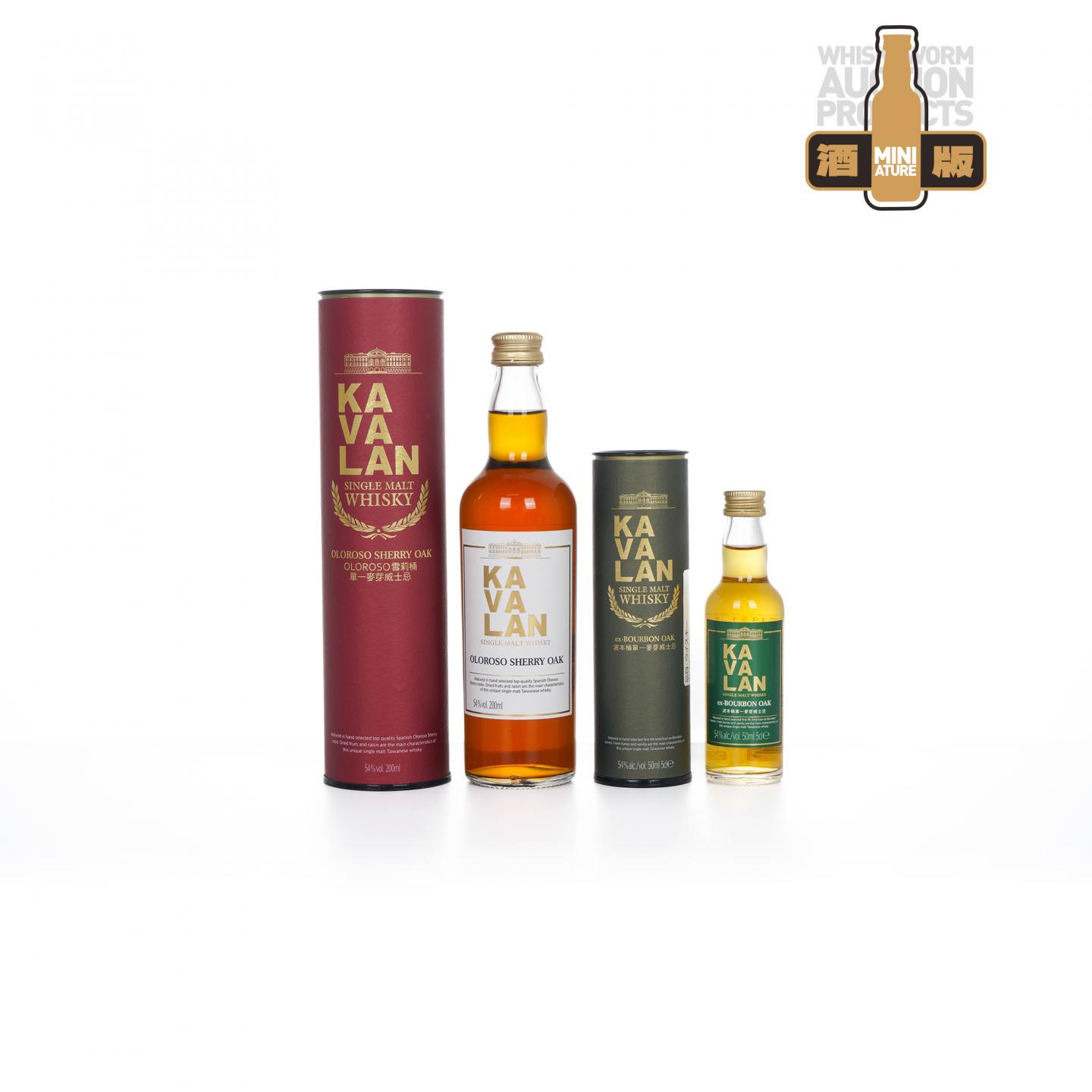 【酒版】Kavalan 噶玛兰 雪莉桶/波本桶 2瓶组 200ml+50ml