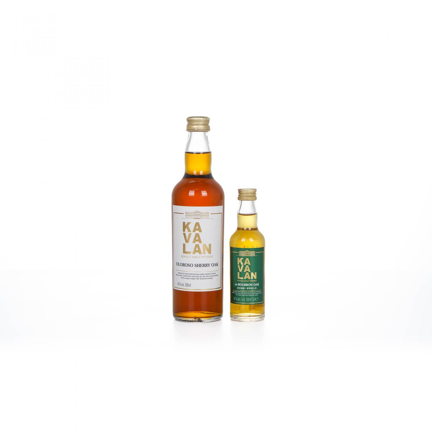 【酒版】Kavalan 噶玛兰 雪莉桶/波本桶 2瓶组 200ml+50ml