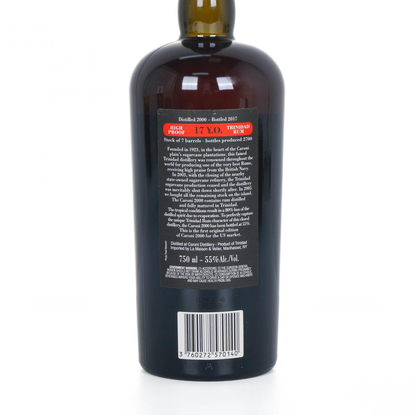 Caroni 2000-2017 Trinidad Rum 750ml