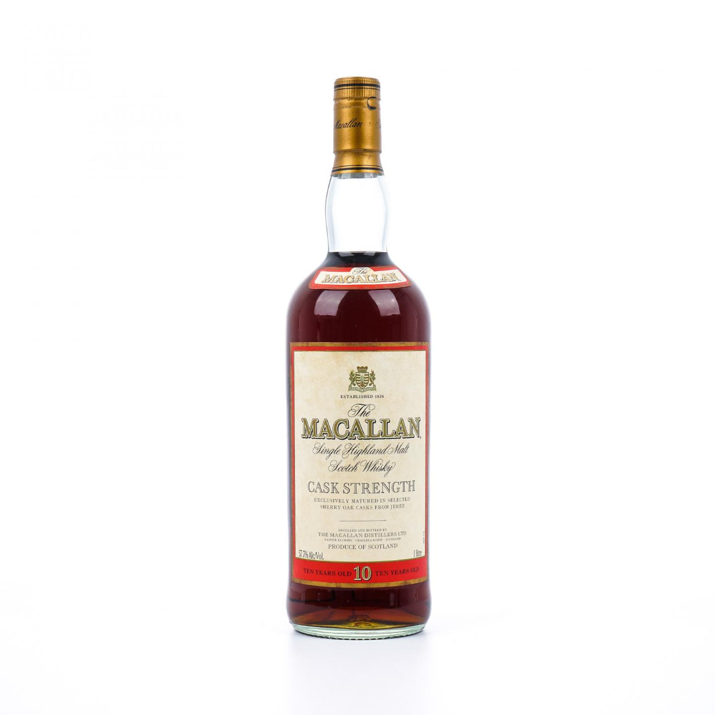Macallan 麦卡伦 10年 桶强 1升装 57.7%
