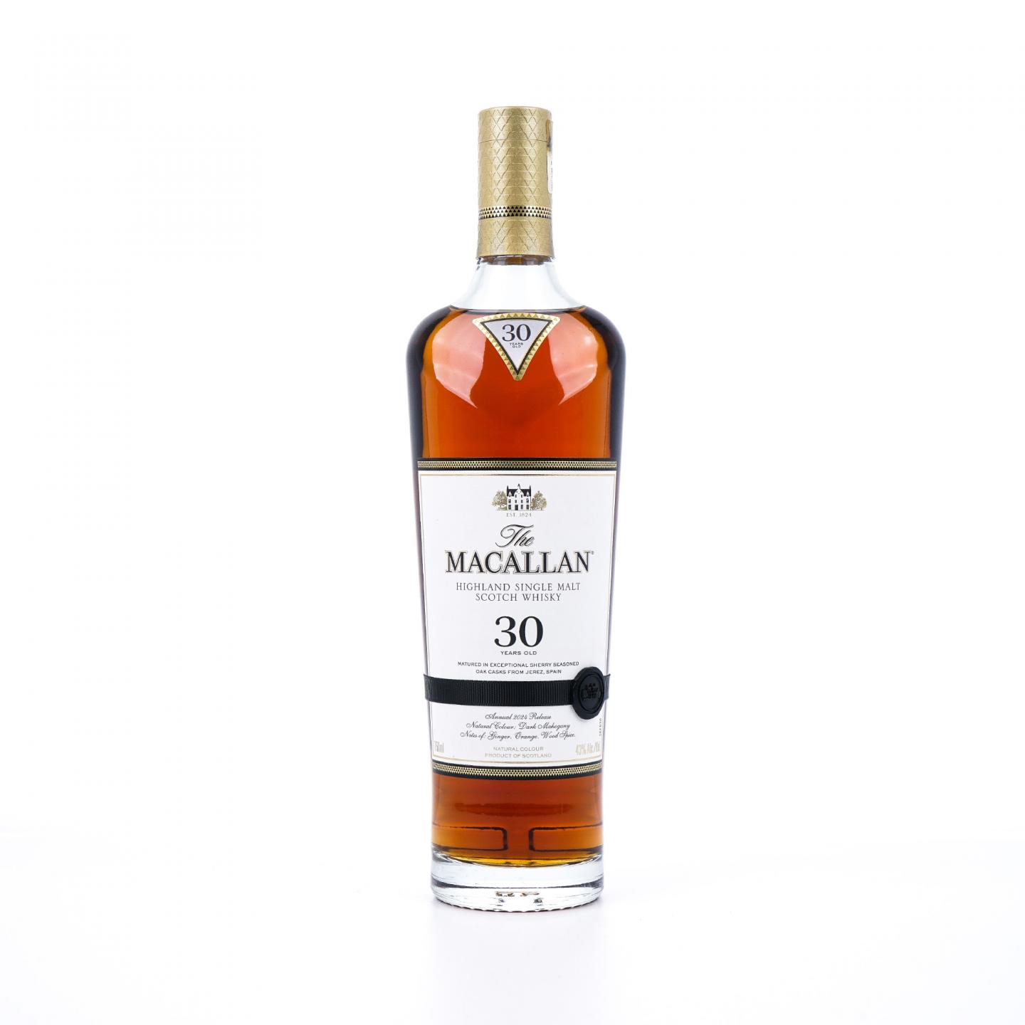 【附X光图】Macallan 麦卡伦 30年 2024 雪莉桶 木盒 750ml