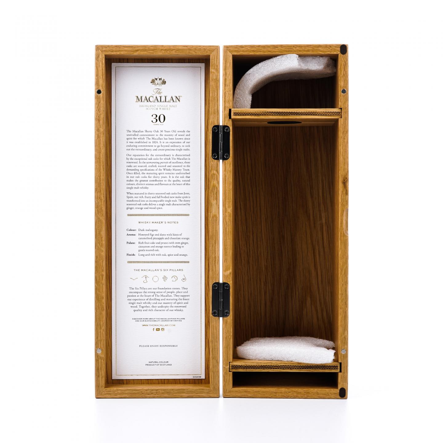 【附X光图】Macallan 麦卡伦 30年 2024 雪莉桶 木盒 750ml