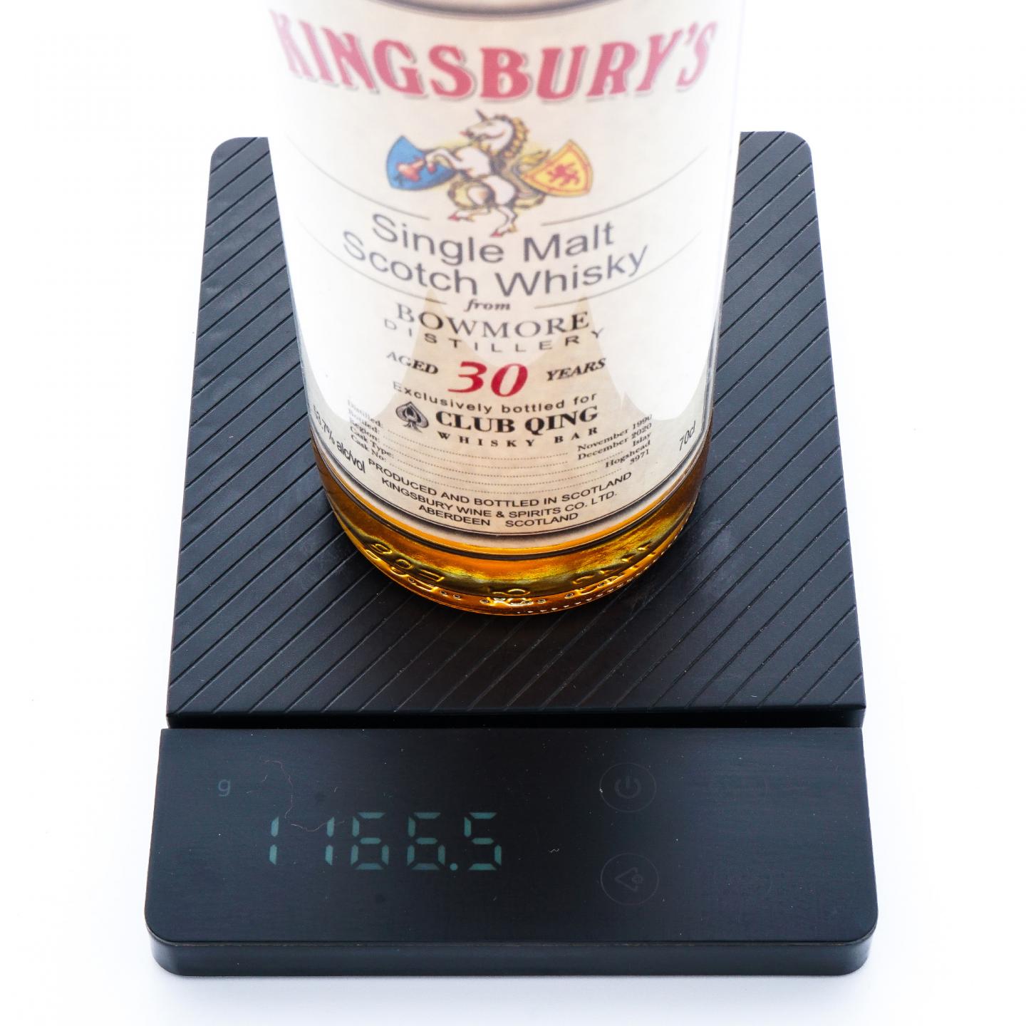 Bowmore 波摩 30年 1990-2020 Kingsbury 单桶#3971