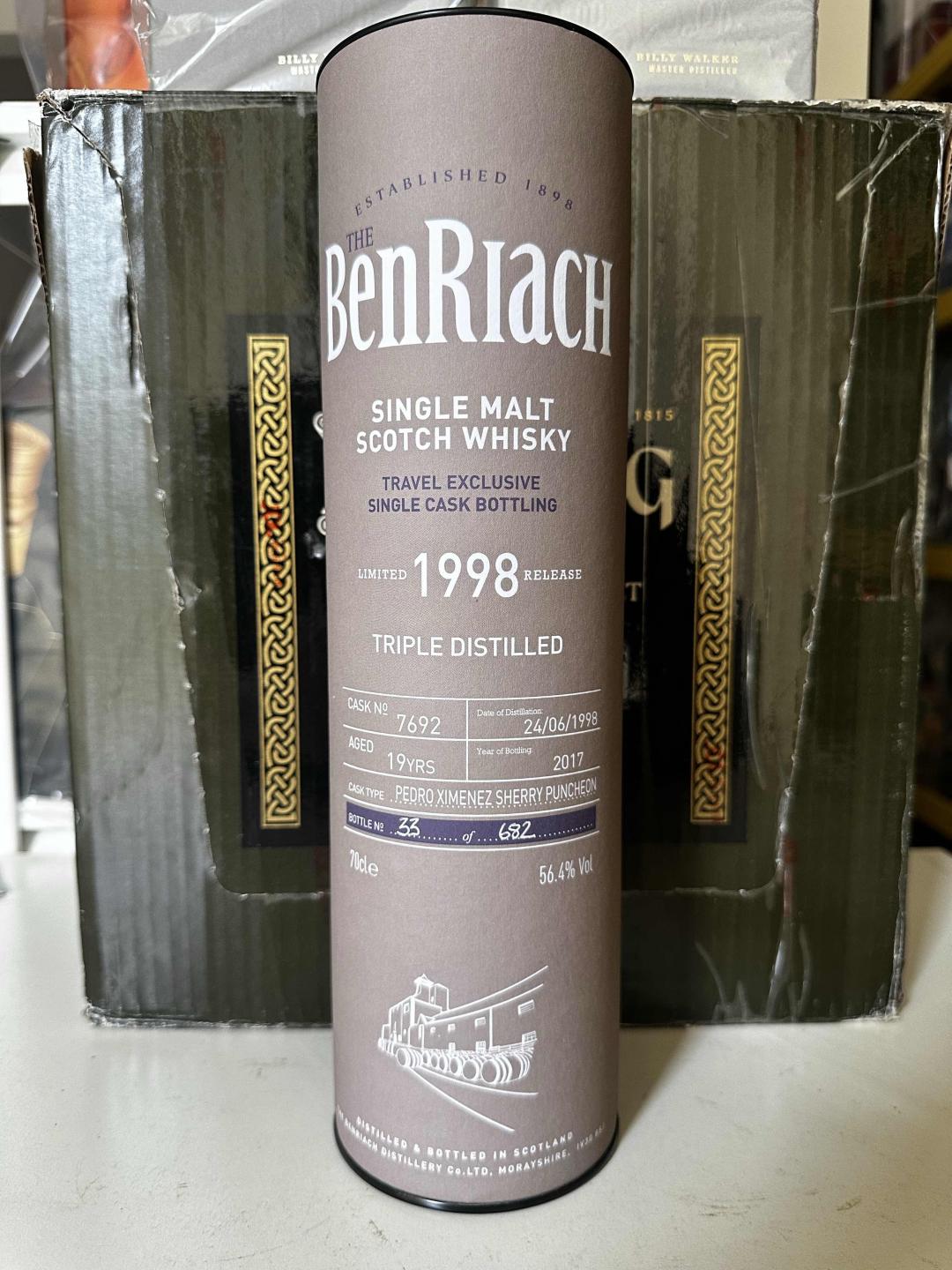 本利亚克1998 PX 雪莉桶 单桶桶强 限量版