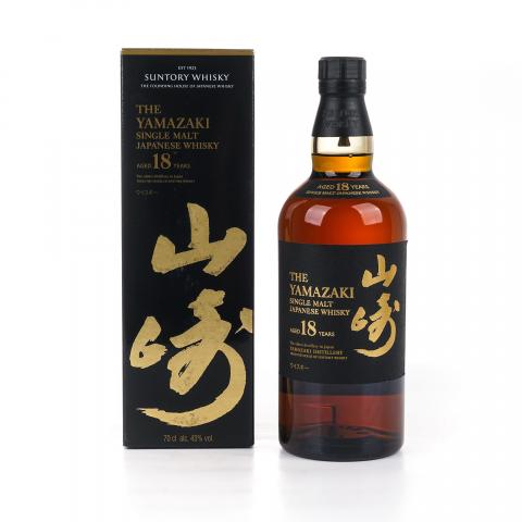 山崎 18年 黑标金字 700ml
