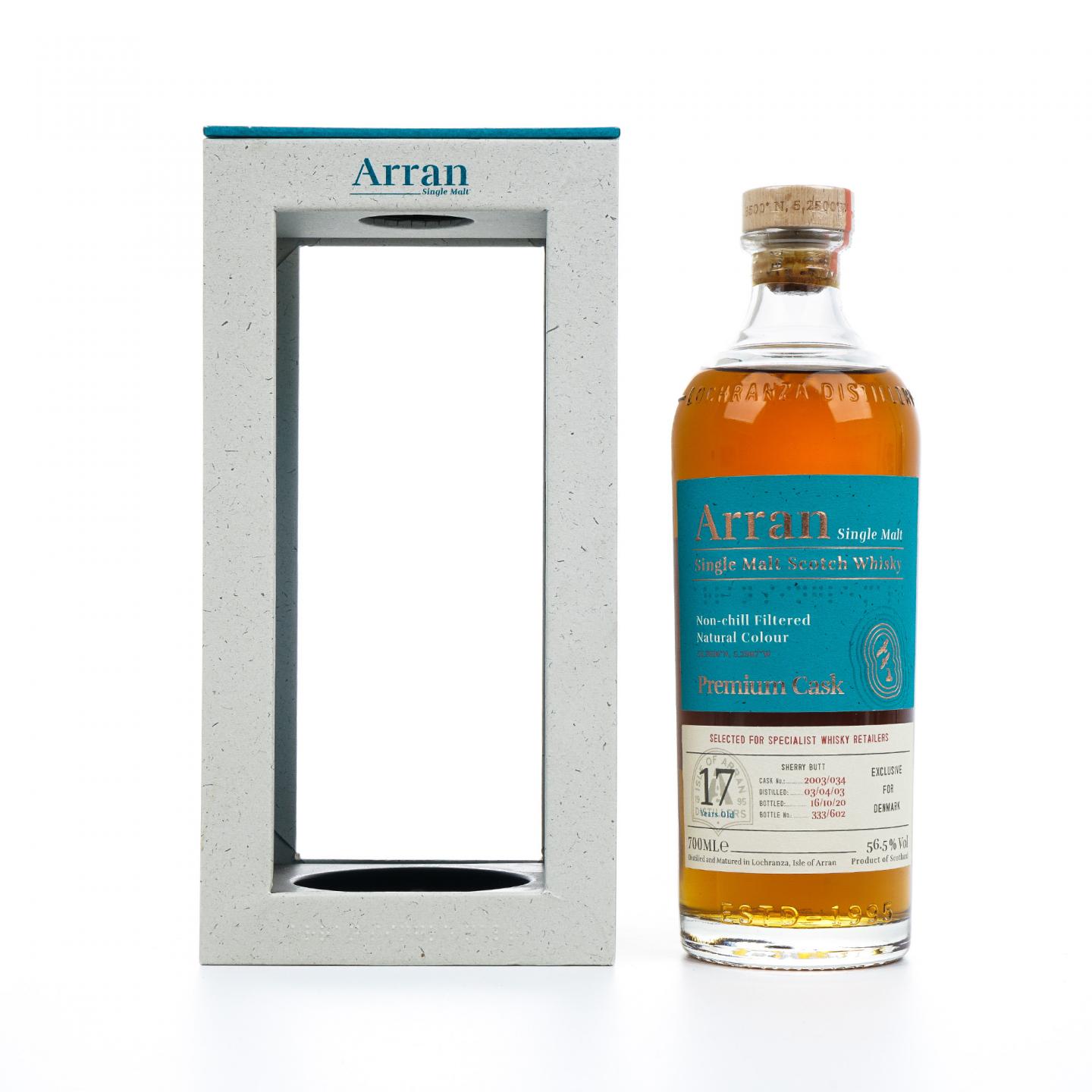 Arran 艾伦 17年 2003-2020 丹麦特供 雪莉桶#2003/034