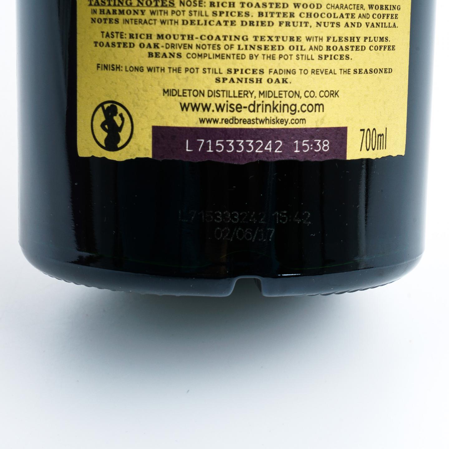 Redbreast 知更鸟 1991-2017 雪莉桶