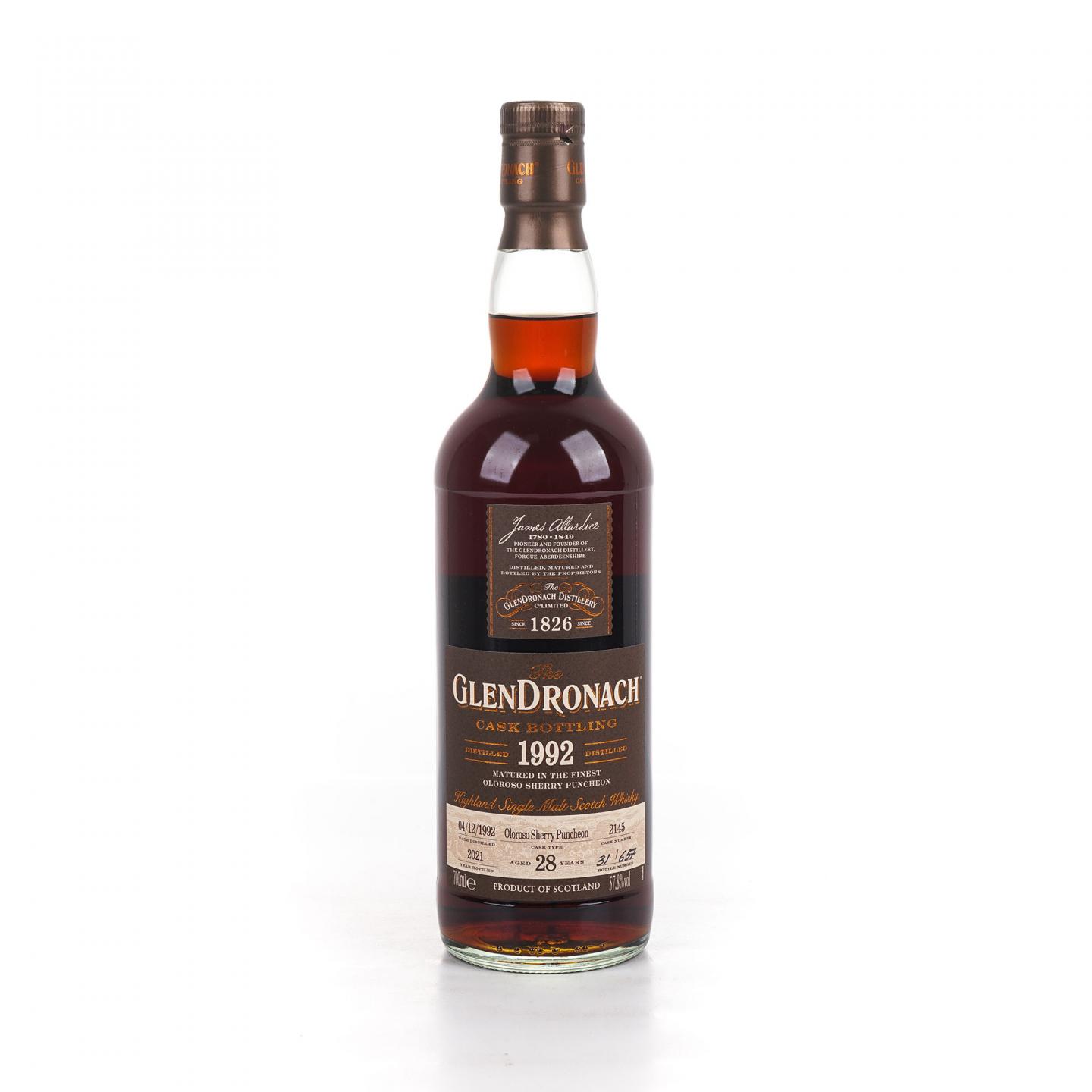 Glendronach 格兰多纳 28年 1992-2021 雪莉桶#2145