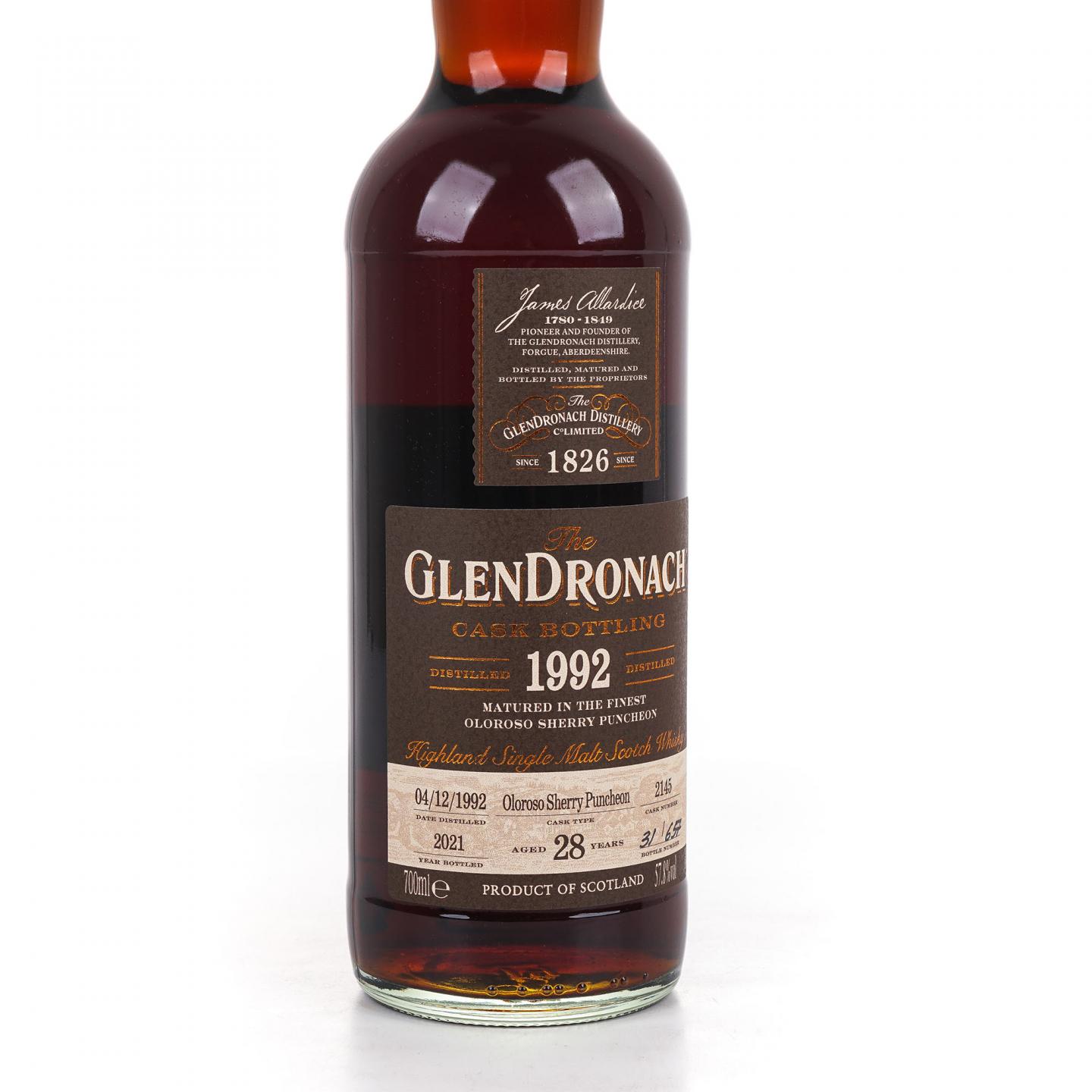 Glendronach 格兰多纳 28年 1992-2021 雪莉桶#2145