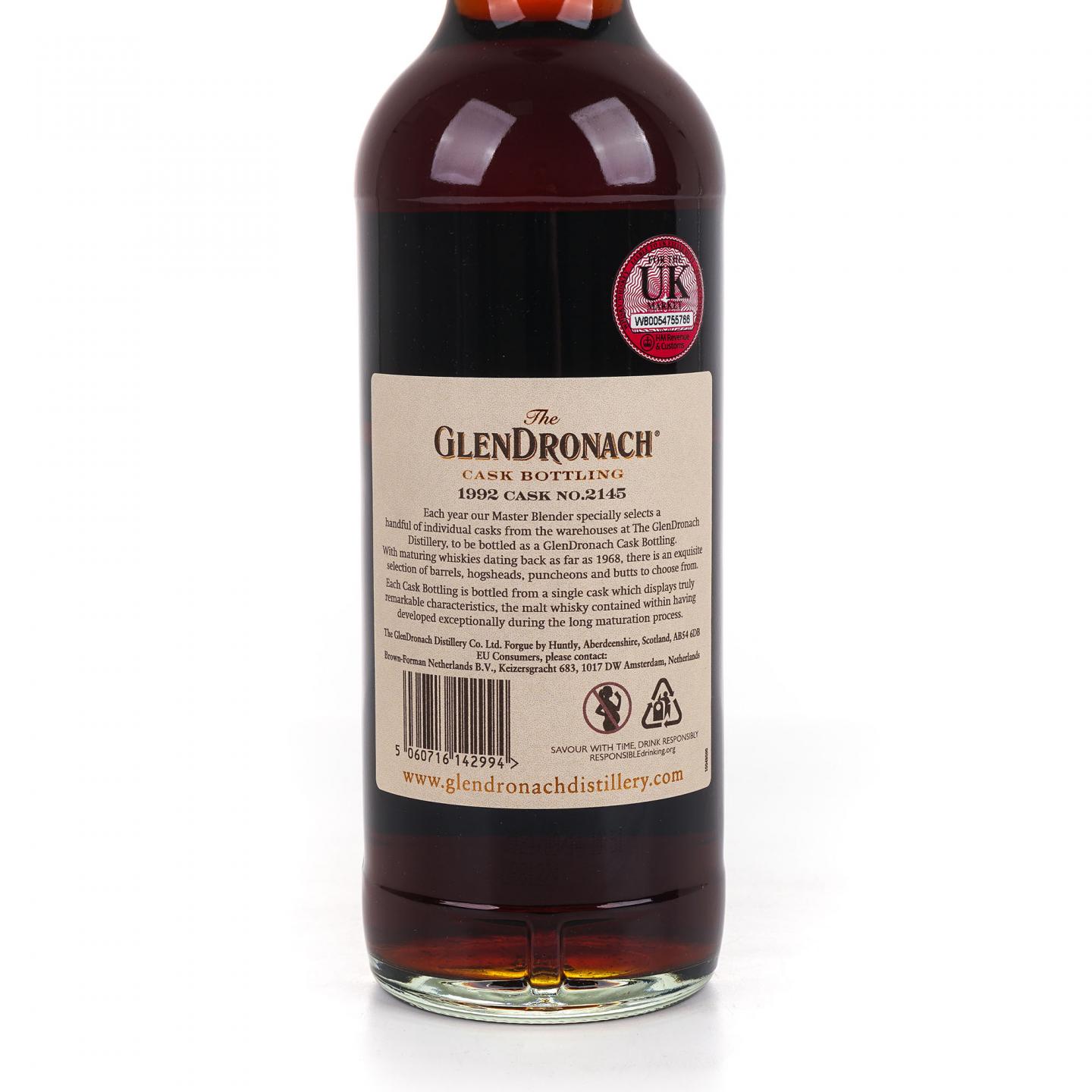 Glendronach 格兰多纳 28年 1992-2021 雪莉桶#2145