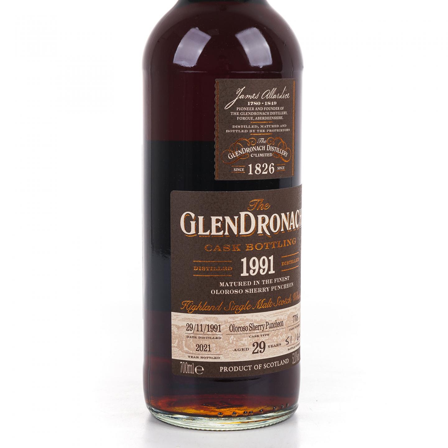 Glendronach 格兰多纳 29年 1991-2021 雪莉桶#7708