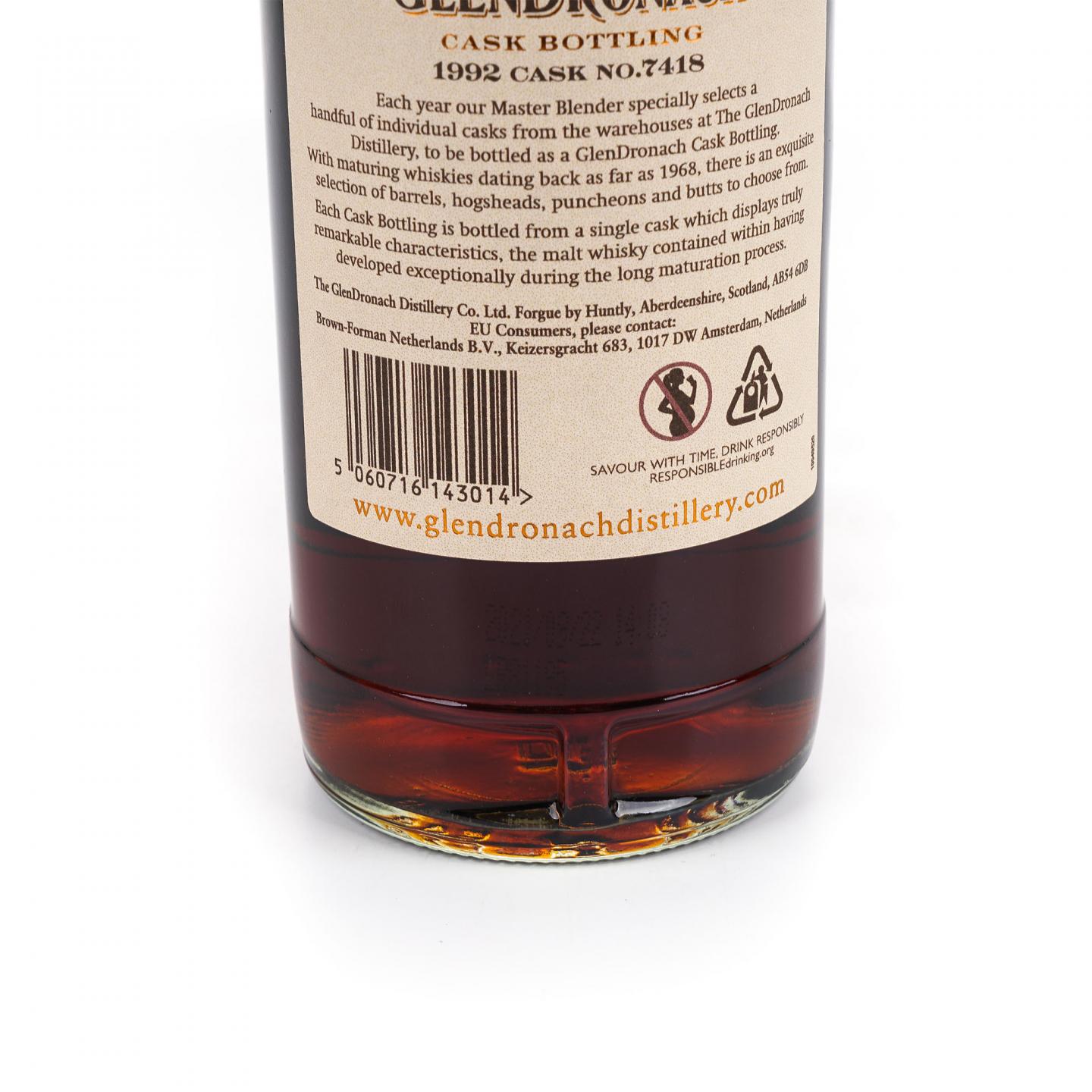 Glendronach 格兰多纳 28年 1992-2021 雪莉桶#7418