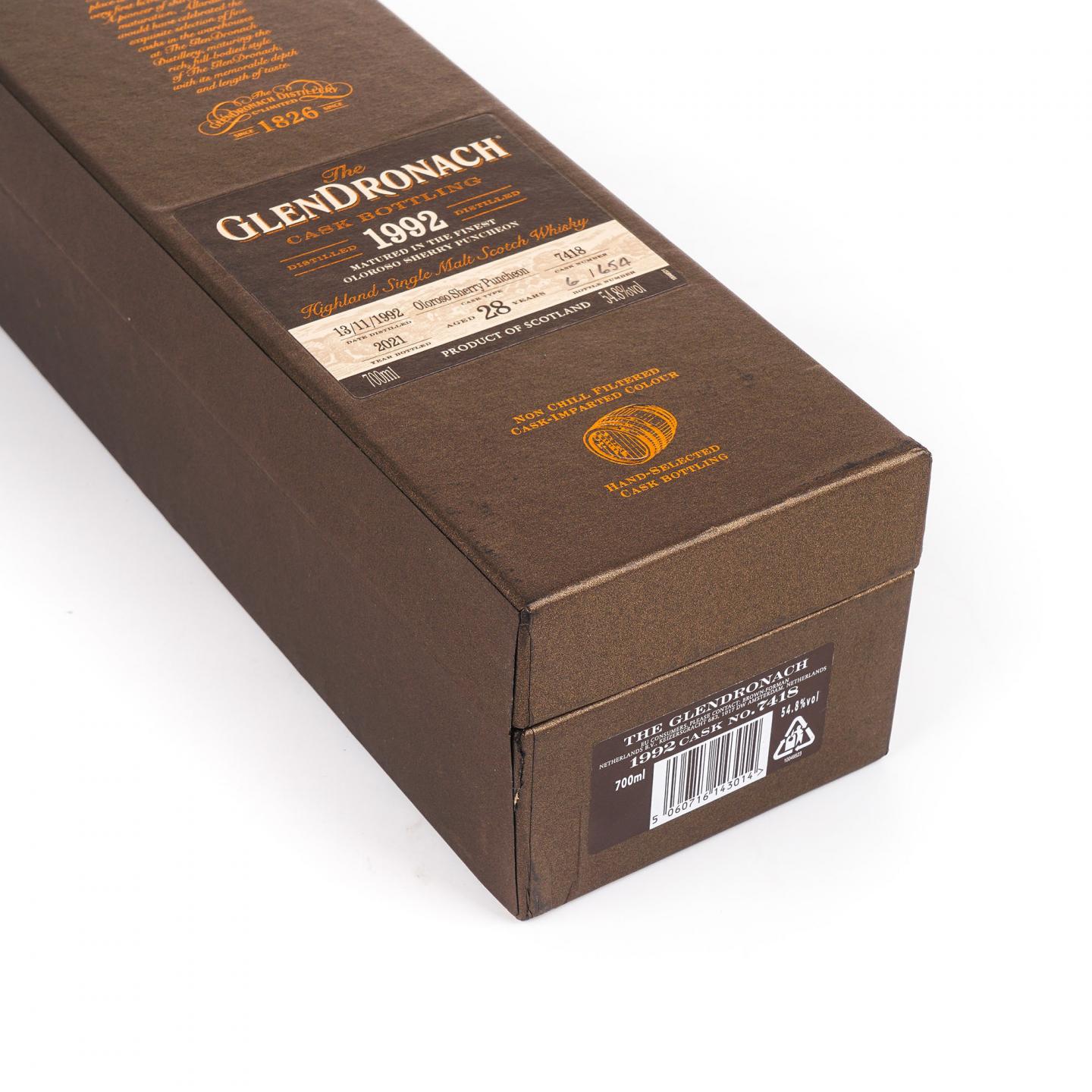 Glendronach 格兰多纳 28年 1992-2021 雪莉桶#7418