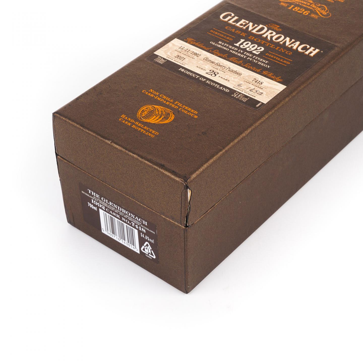 Glendronach 格兰多纳 28年 1992-2021 雪莉桶#7418