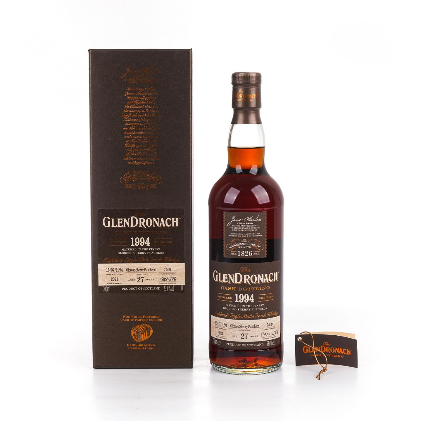 Glendronach 格兰多纳 27年 1994-2021 雪莉桶#7469
