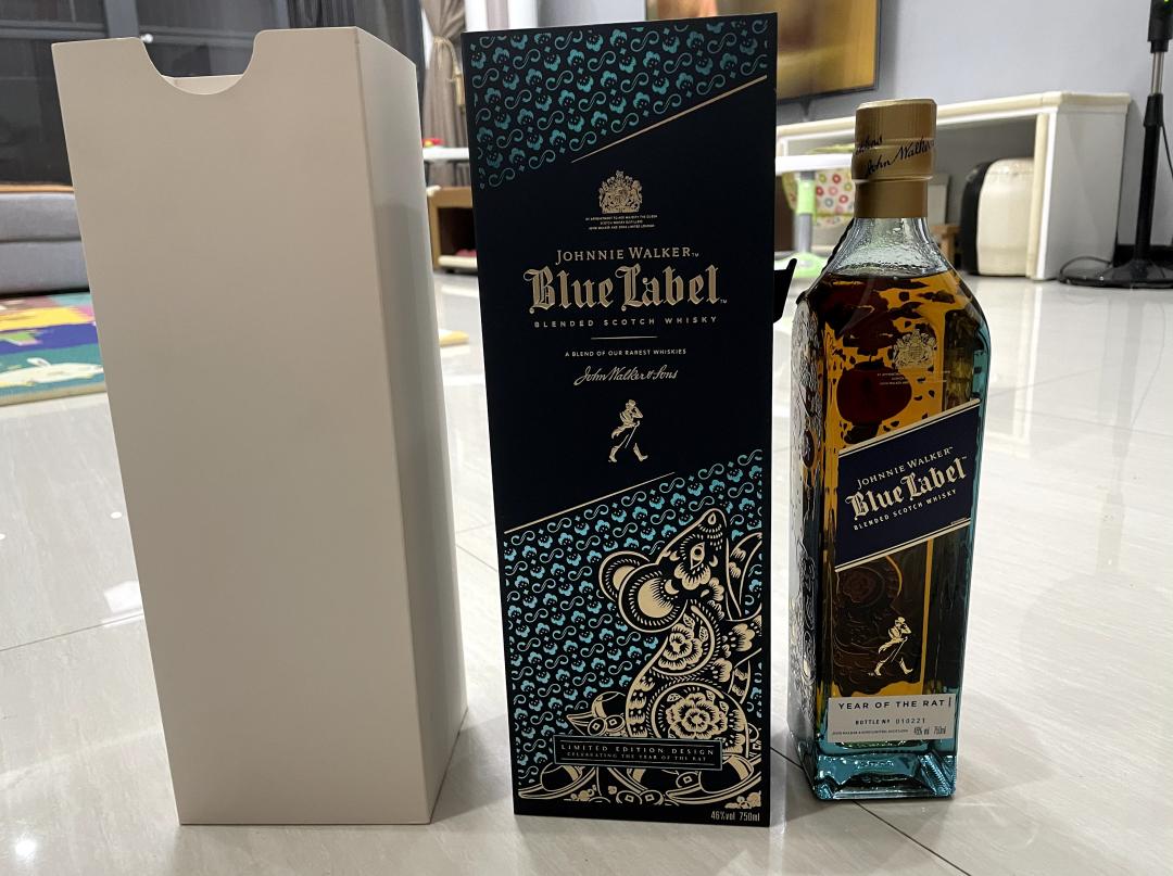 国行尊尼获加蓝牌鼠年生肖