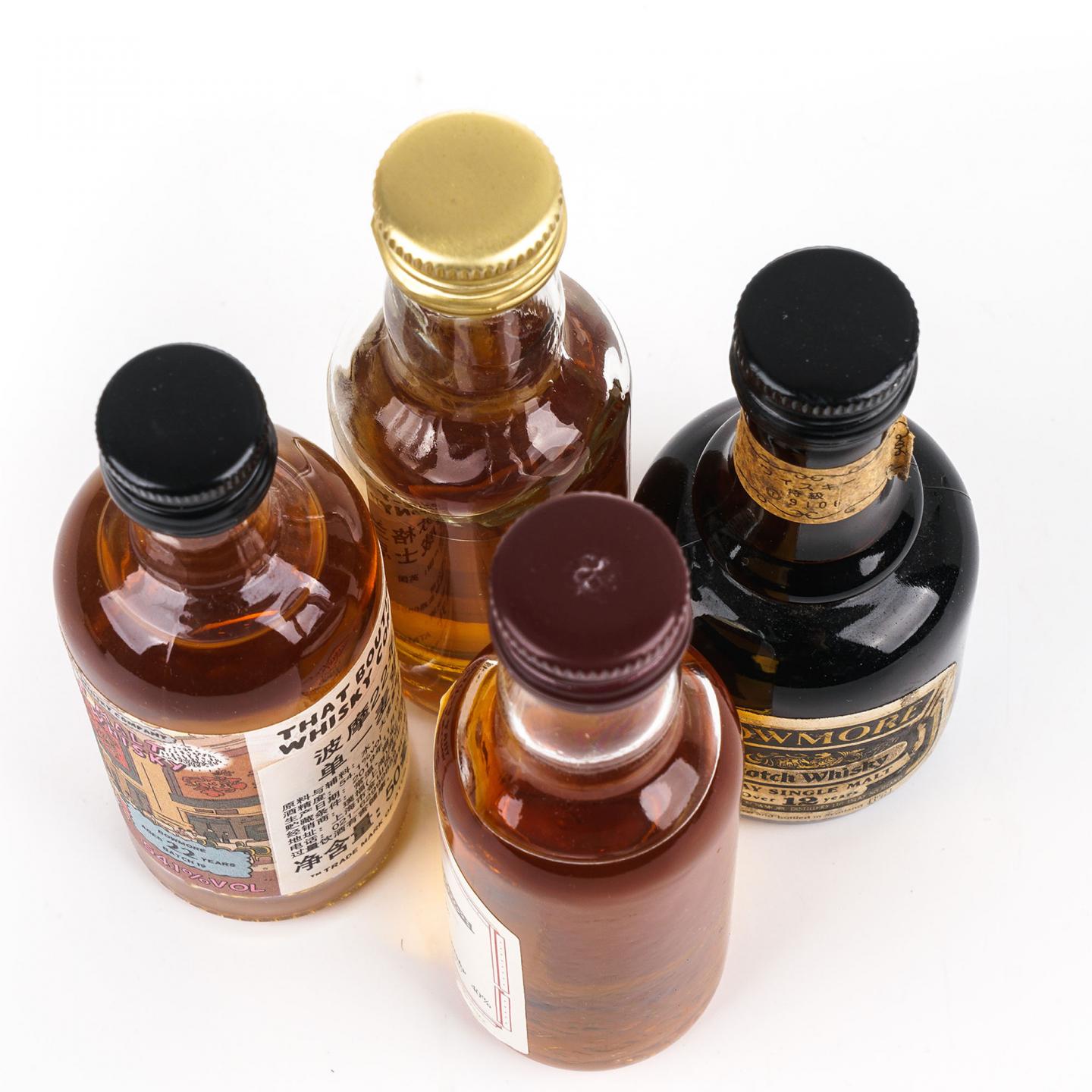 【酒版】波摩 漫画标/孔雀标/12年/10年 50ml* 4