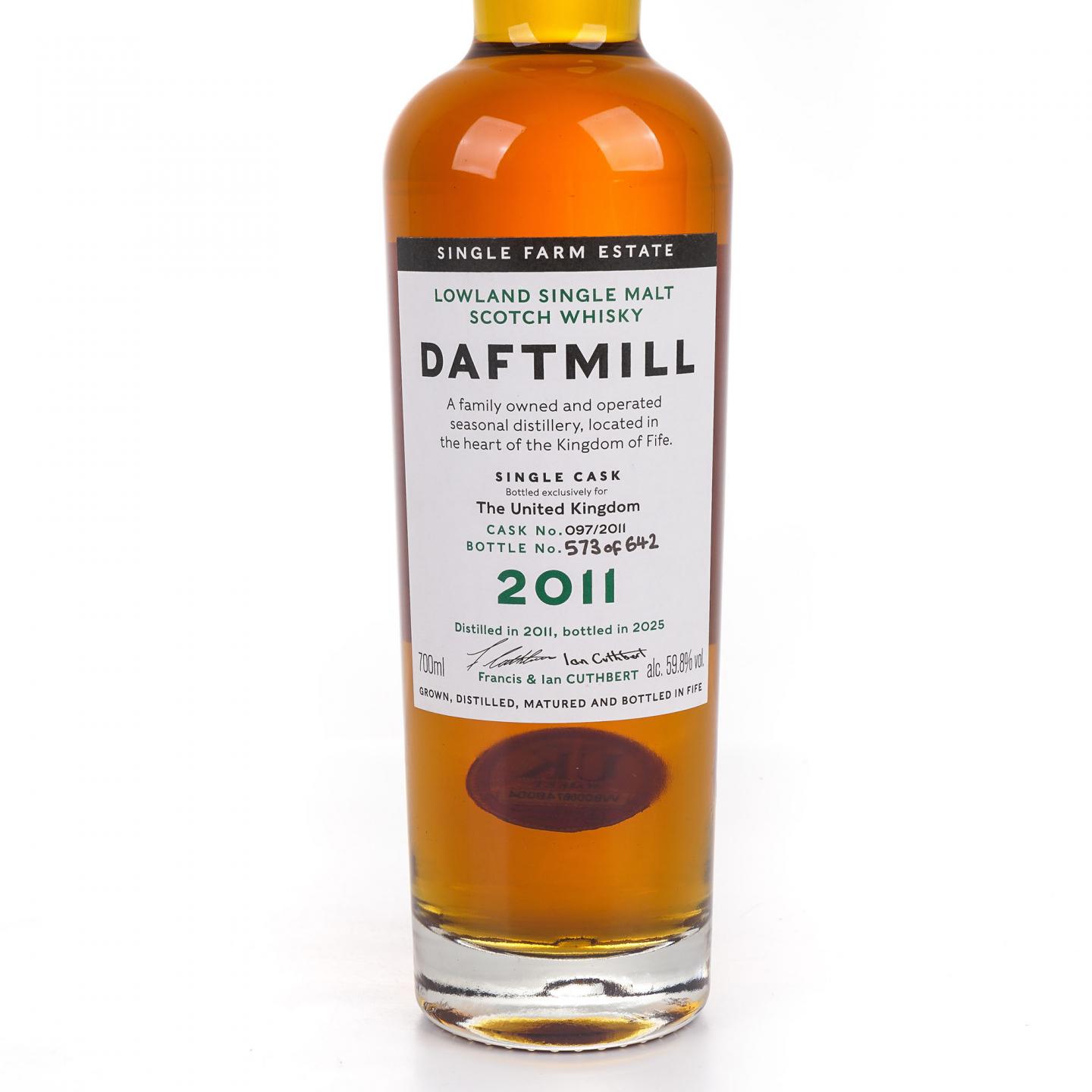 Daftmill 达夫特米尔 2011-2025 雪莉单桶#097/2011 59.8%