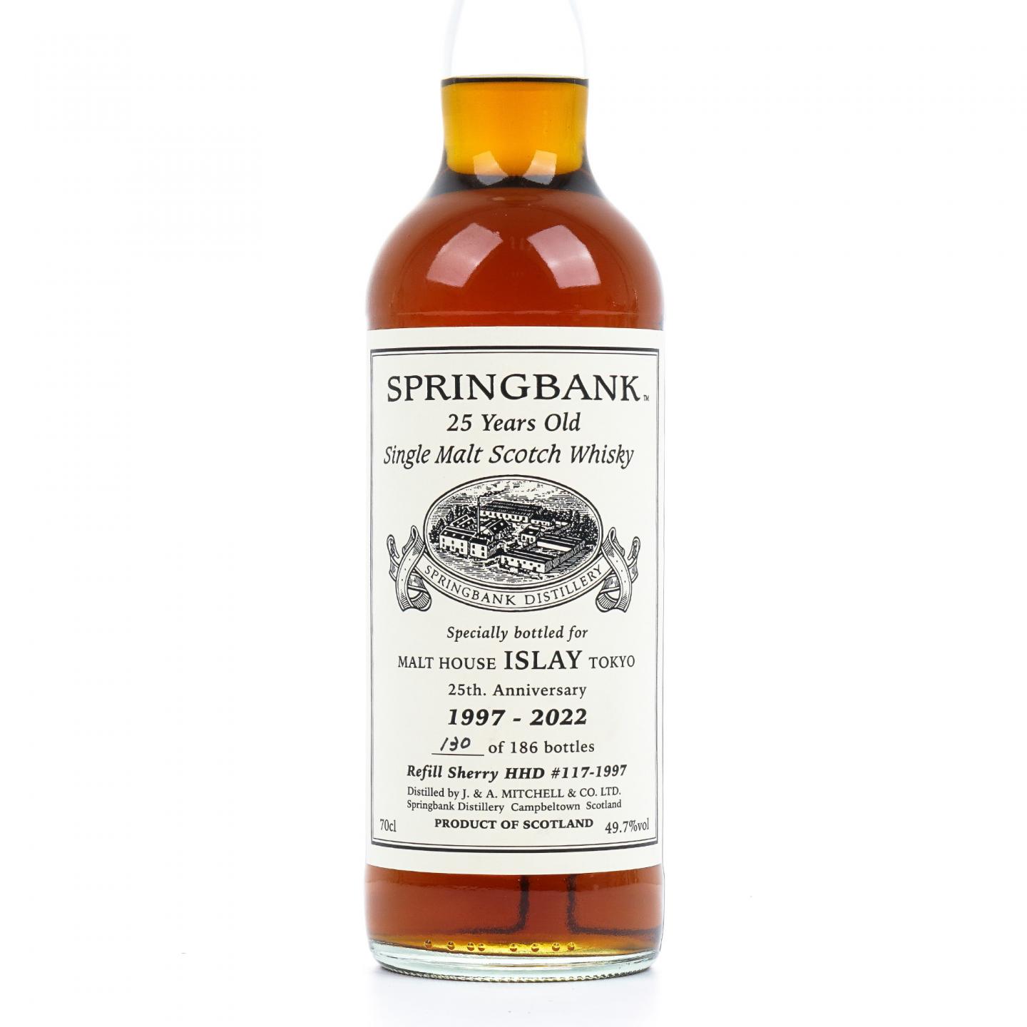 Springbank 云顶 25年 1997-2022 私人桶