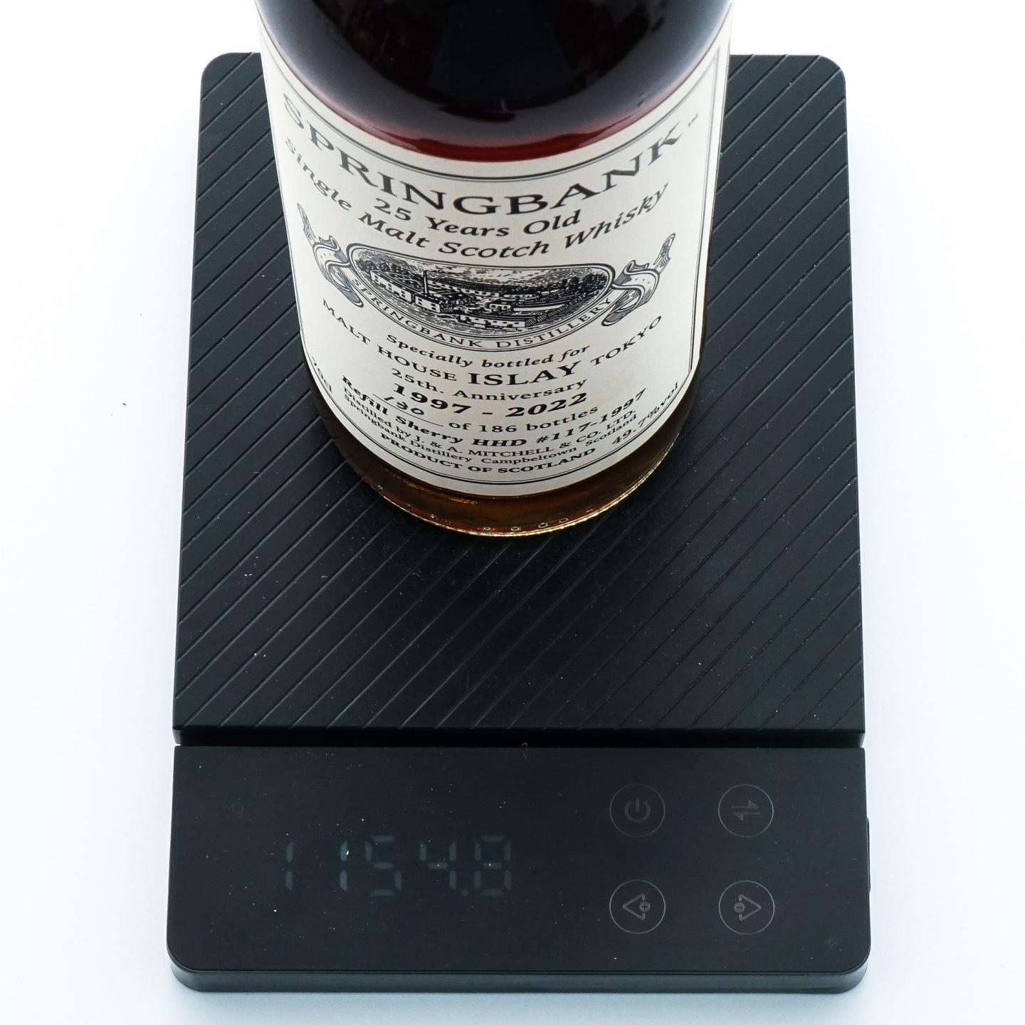 Springbank 云顶 25年 1997-2022 私人桶