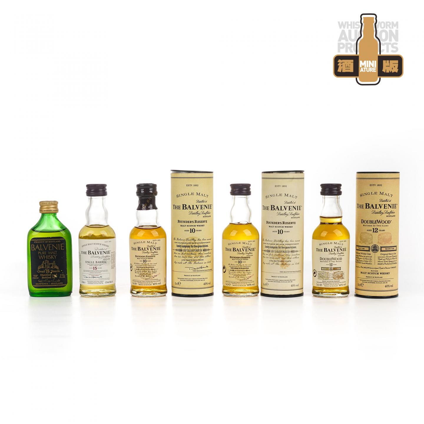 【酒版】Balvenie 百富 8/10/12/15年 5支组