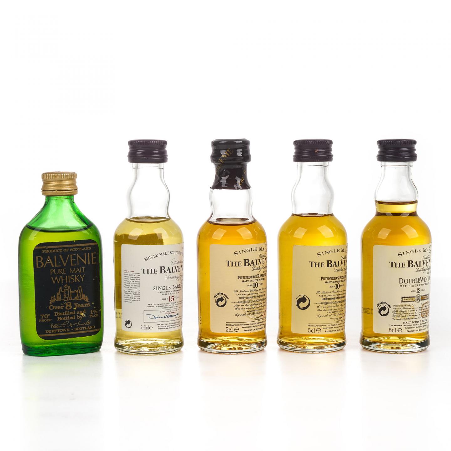 【酒版】Balvenie 百富 8/10/12/15年 5支组