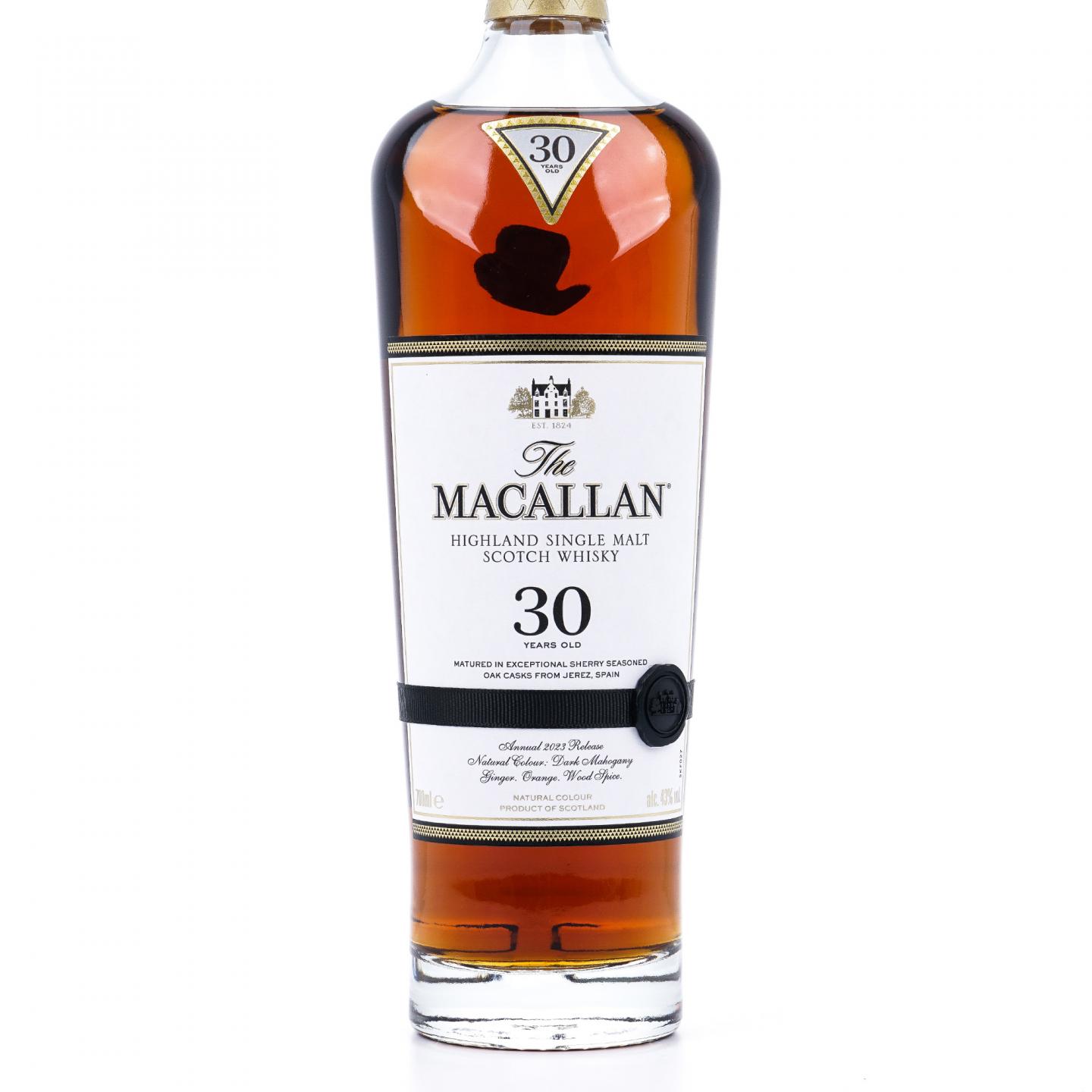【附X光图】Macallan 麦卡伦 30年 2023 雪莉桶 黑腰带 木盒