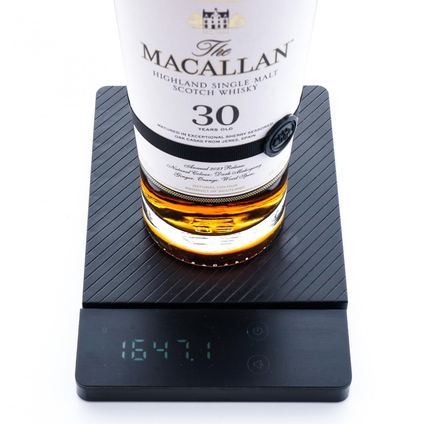 【附X光图】Macallan 麦卡伦 30年 2023 雪莉桶 黑腰带 木盒