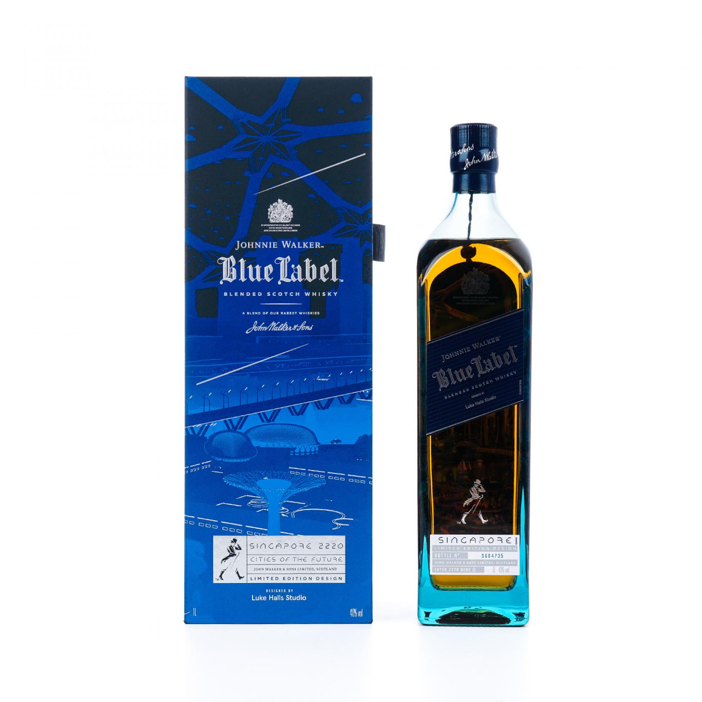 Johnnie Walker 尊尼获加 蓝方 城市系列-新加坡 1L
