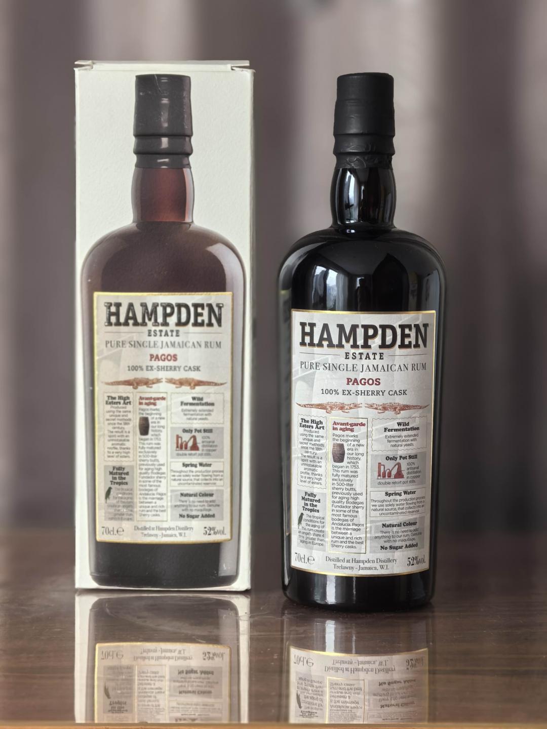 hampden pagos 高酯朗姆酒 首支全程雪莉桶