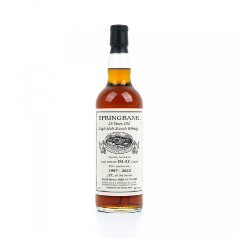 Springbank 云顶 25年 1997-2022 私人桶