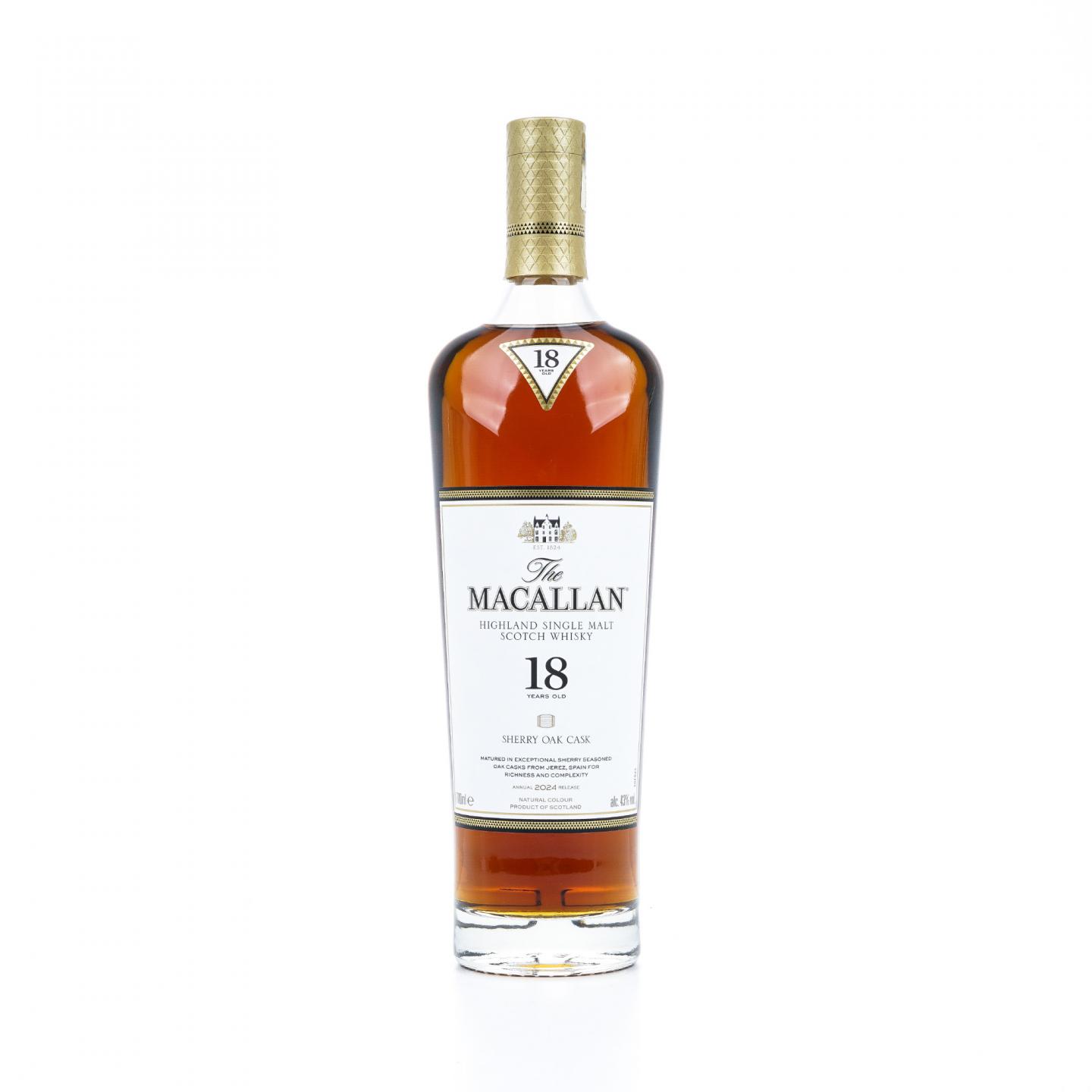 【附X光图】Macallan 麦卡伦 18年 2024 雪莉桶