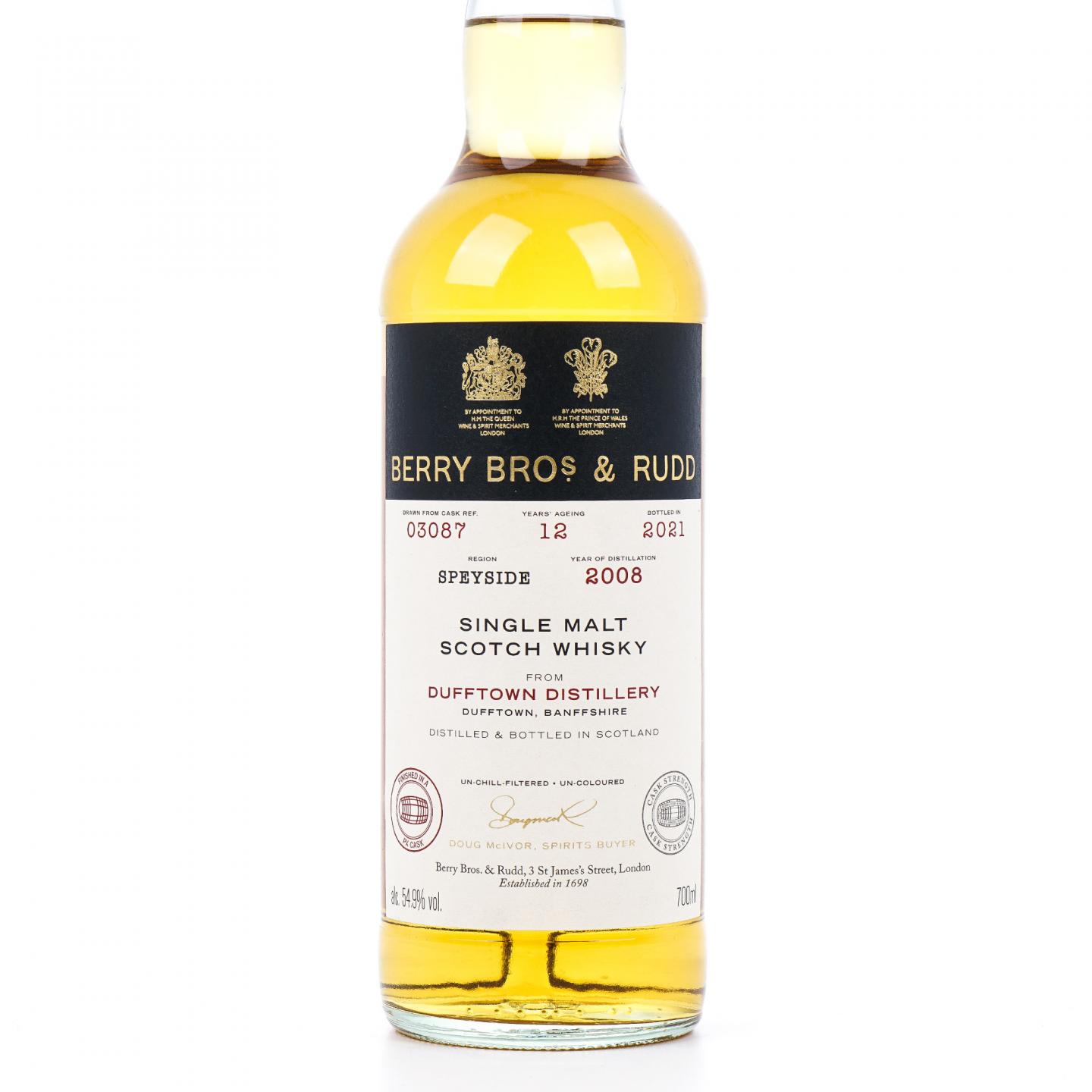 Dufftown 达夫镇 12年 2008-2021 BBR 单桶#03087