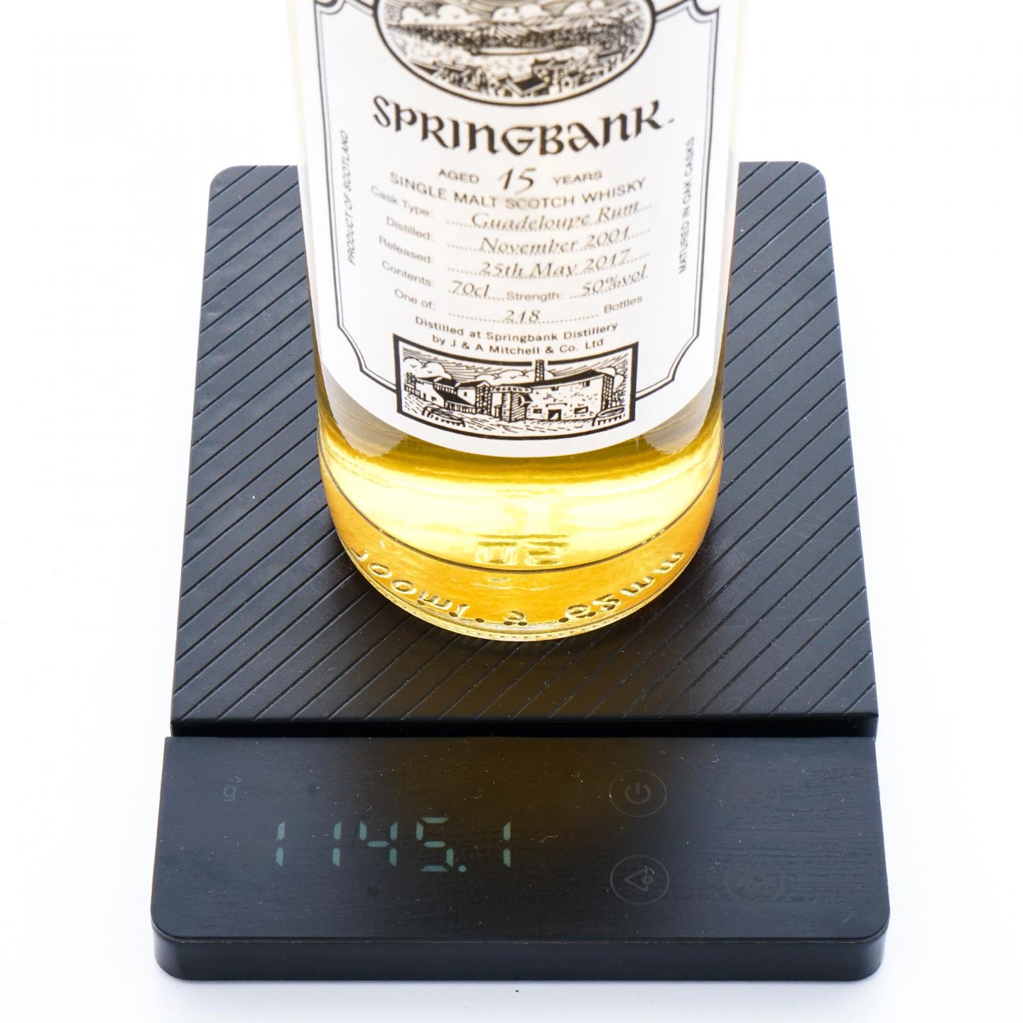 Springbank 云顶 15年 2001-2017